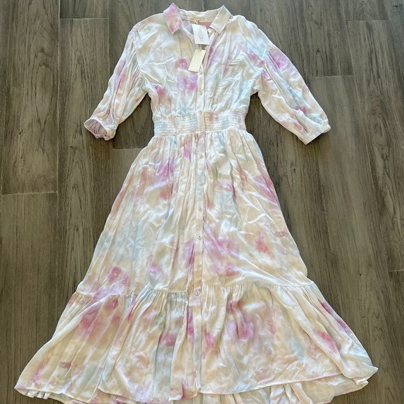 Z Supply Summer Dress - PINK/WHITE Size XS - Picture 1 of 5